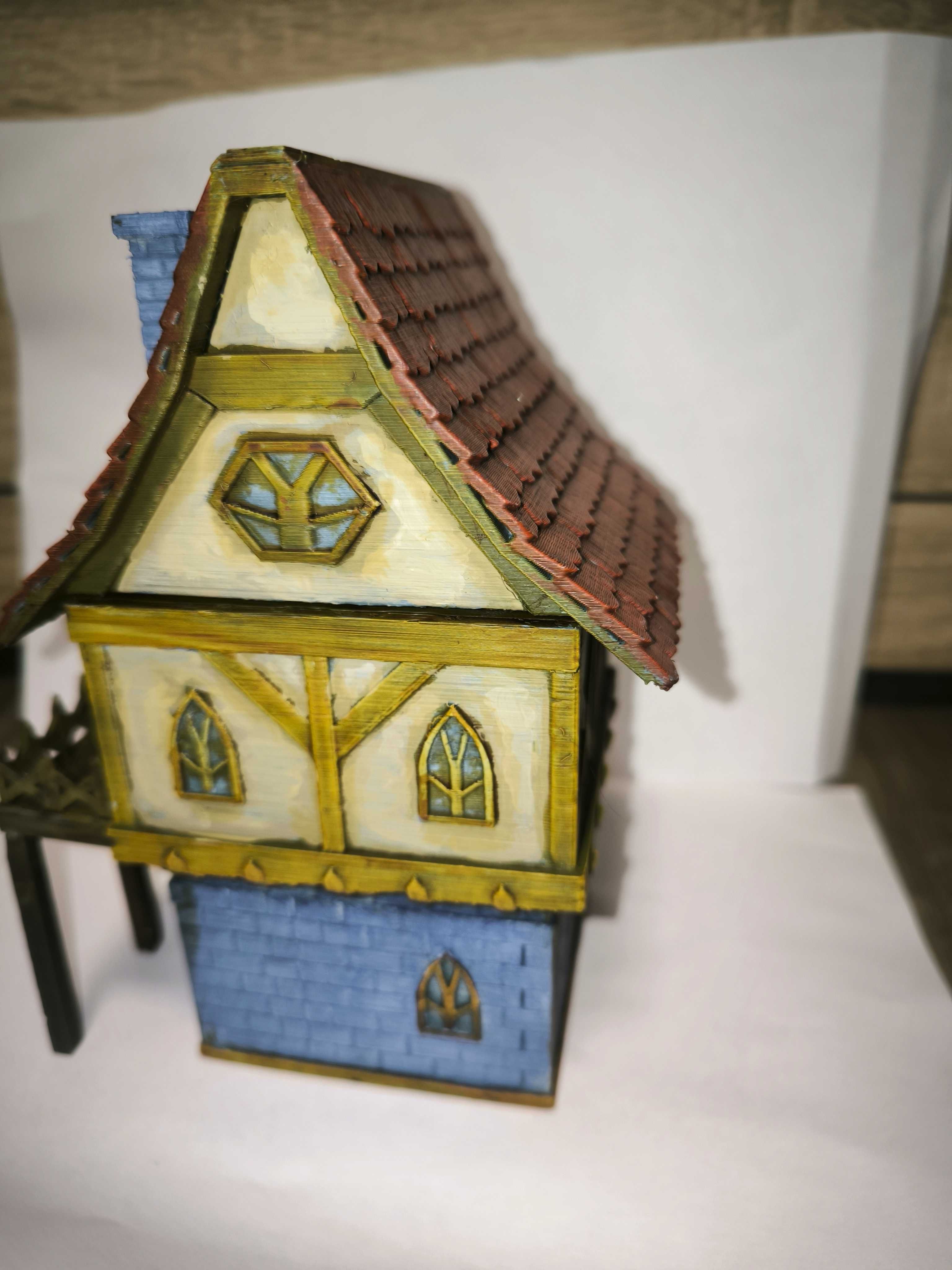 Healer House RPG Domek uzdrowiciel diorama makieta(pomalowany)