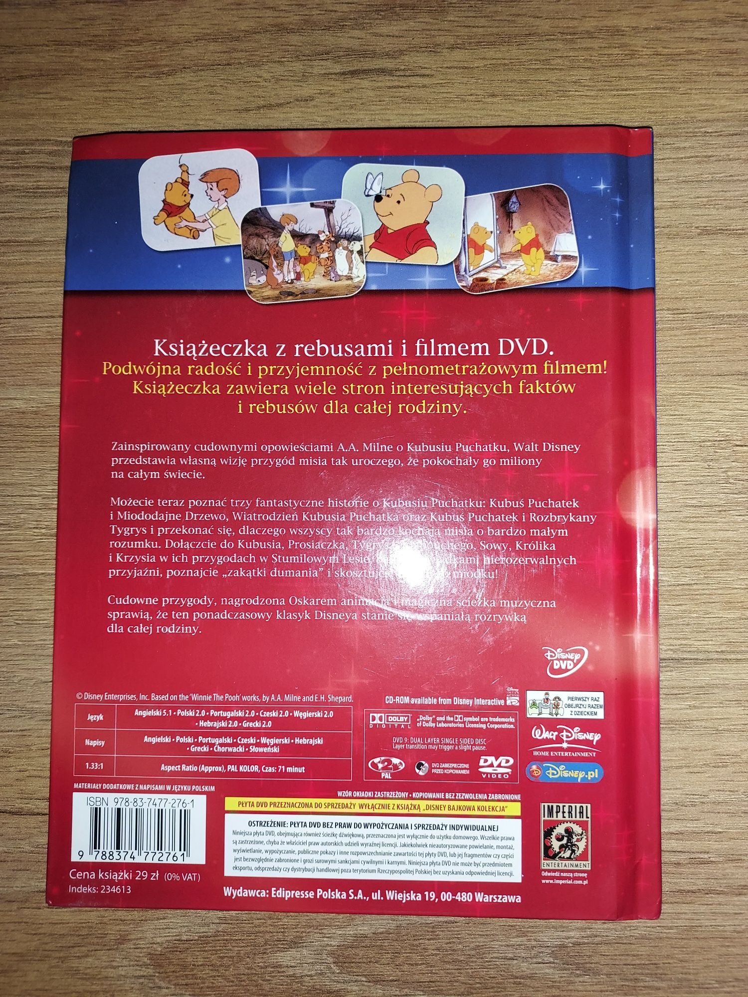 Prosiaczek I przyjaciele Bajkowa kolekcja Disneya na DVD film bajka