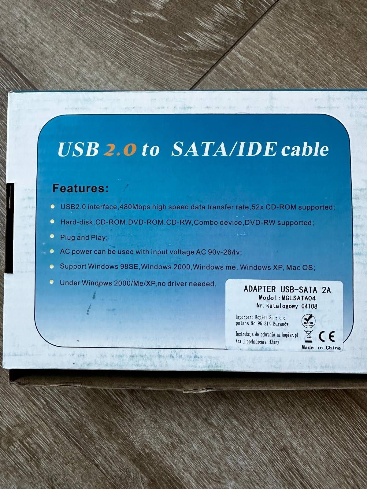 Adapter USB 2.0 do IDE/ SATA Gembird