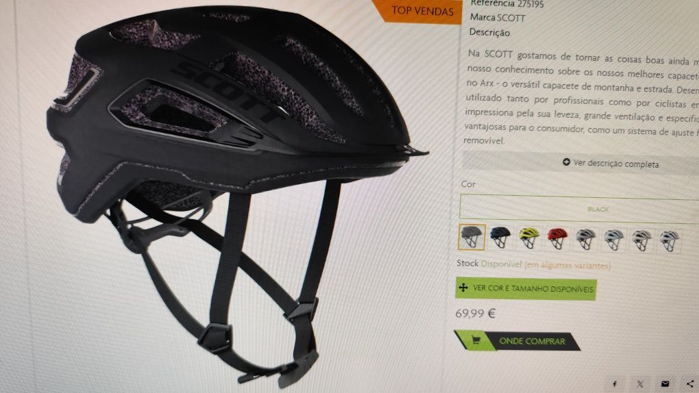 Capacete Scott arx