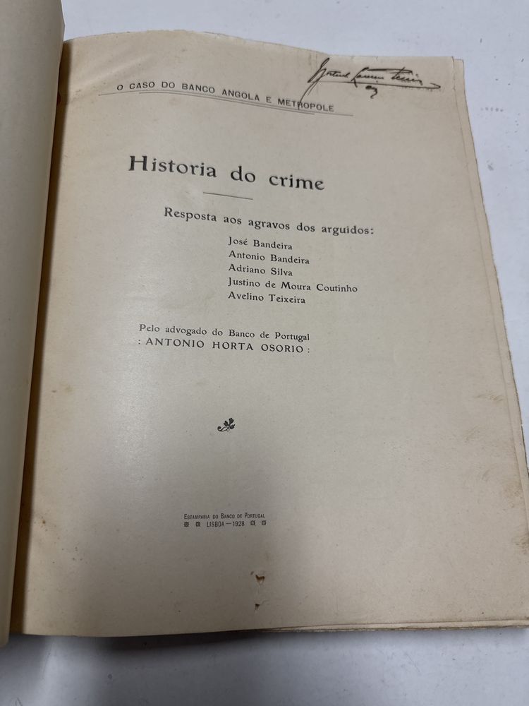 Livro crime 1928