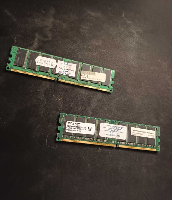 Memória RAM Elixir e Bit4Ram 512MB DDR PC400 SDRAM CL3