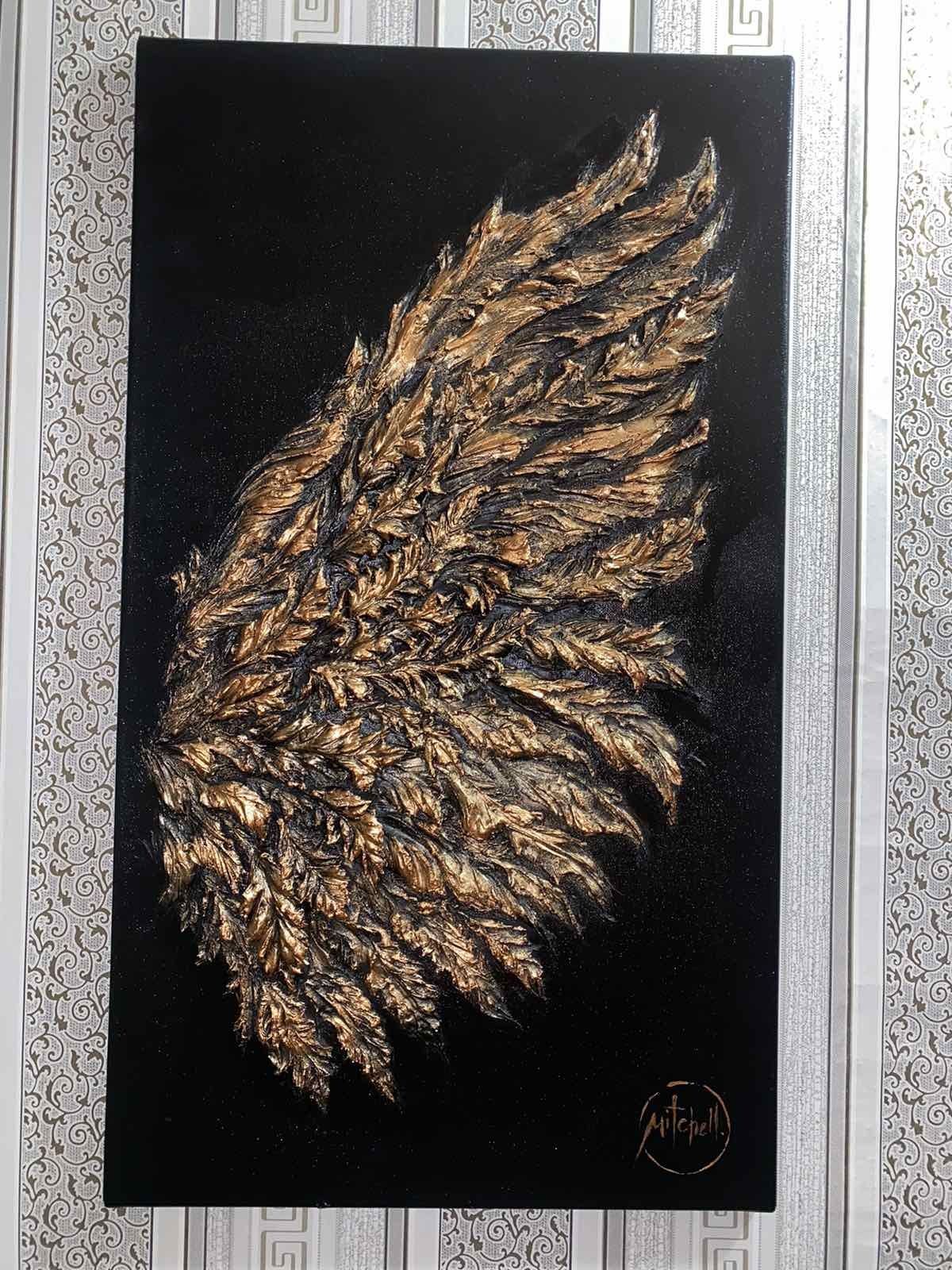 Картина з гіпсу 70/40 см «Крило янгола»
