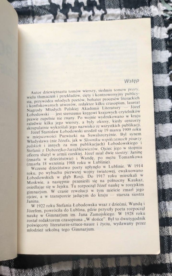 Józef Łobodowski - Poezje ( Wydawnictwo Lubelskie 1990 )