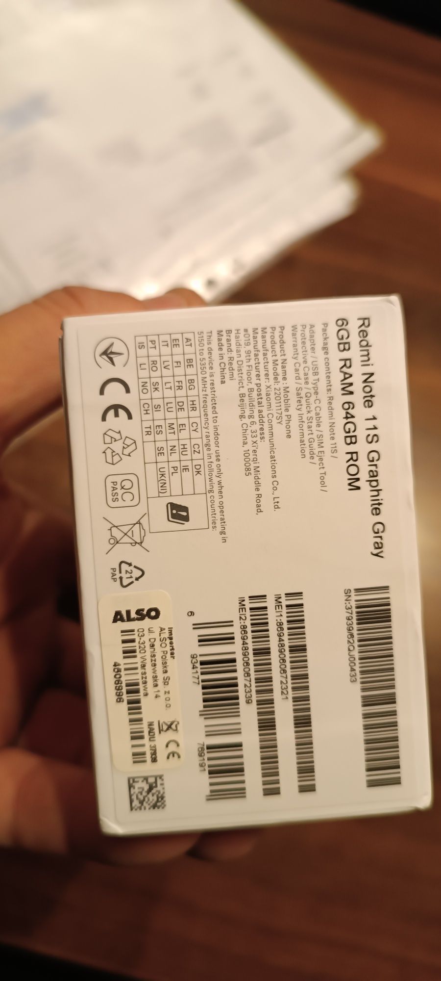 Xiaomi redmi note 11s uszkodzony nie włącza się jak nowy