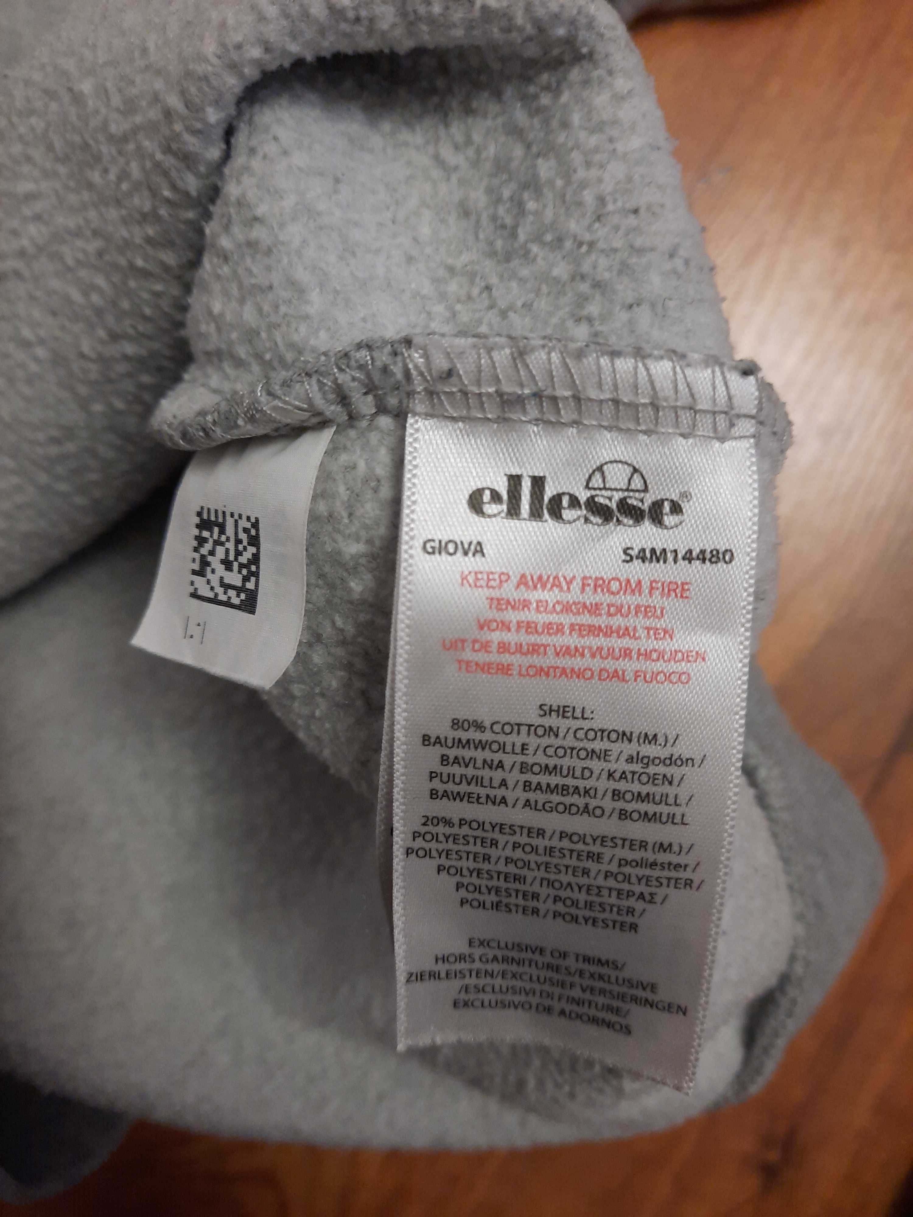 Szara bawełniana bluza Ellesse rozmiar 152 158cm 12 13 lat