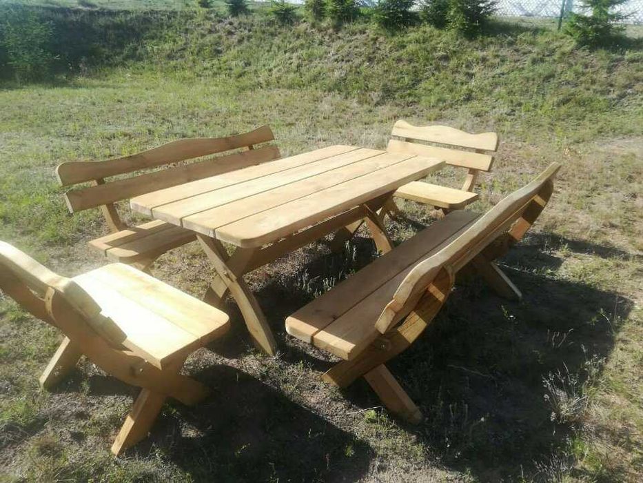 Meble ogrodowe - drewniane