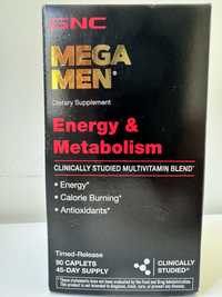 Gnc Mega Men Energy & Metabolism 90 Caplets США термін 01/2025