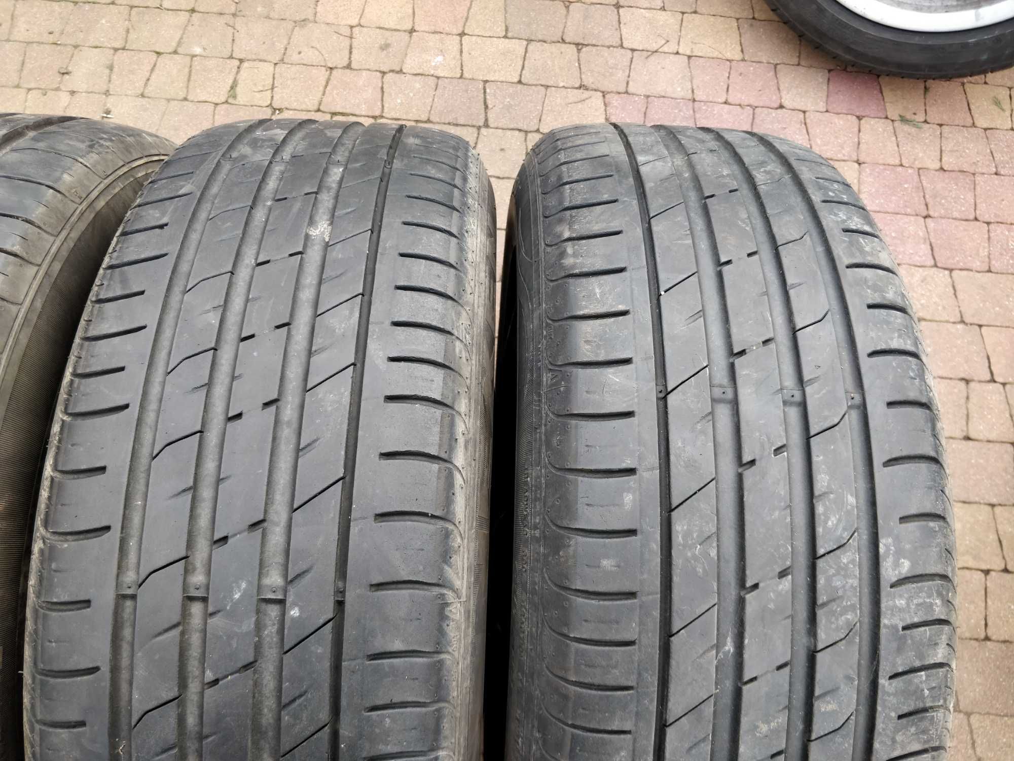 3457. Koła letnie Kodiaq Tiguan Tarraco 5x112 235/55/18 czarne 21/23r