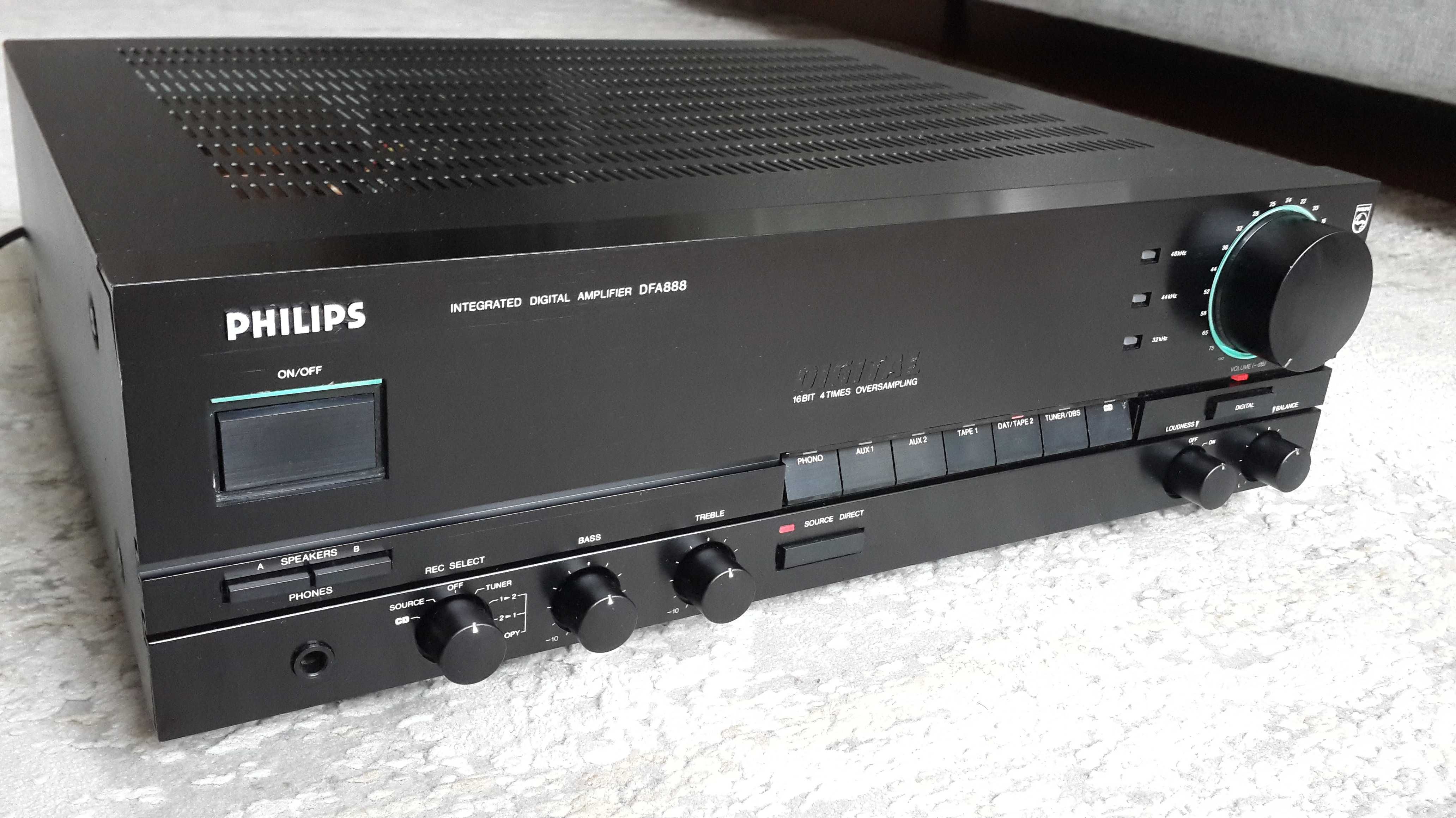 Підсилювач Philips DFA-888 вбудований ЦАП TDA1541A , DAC ,Тюнер FT-880