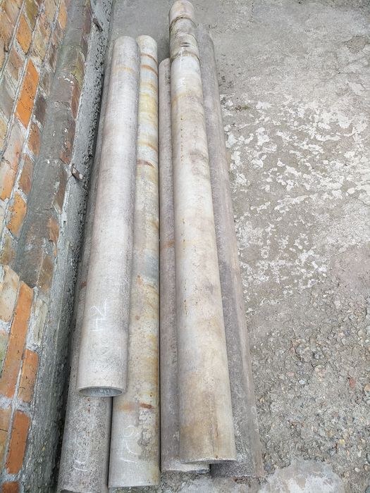 Труба асбоцементная длина 3.53м. Новая. И другой метраж, б-у. Д 100мм