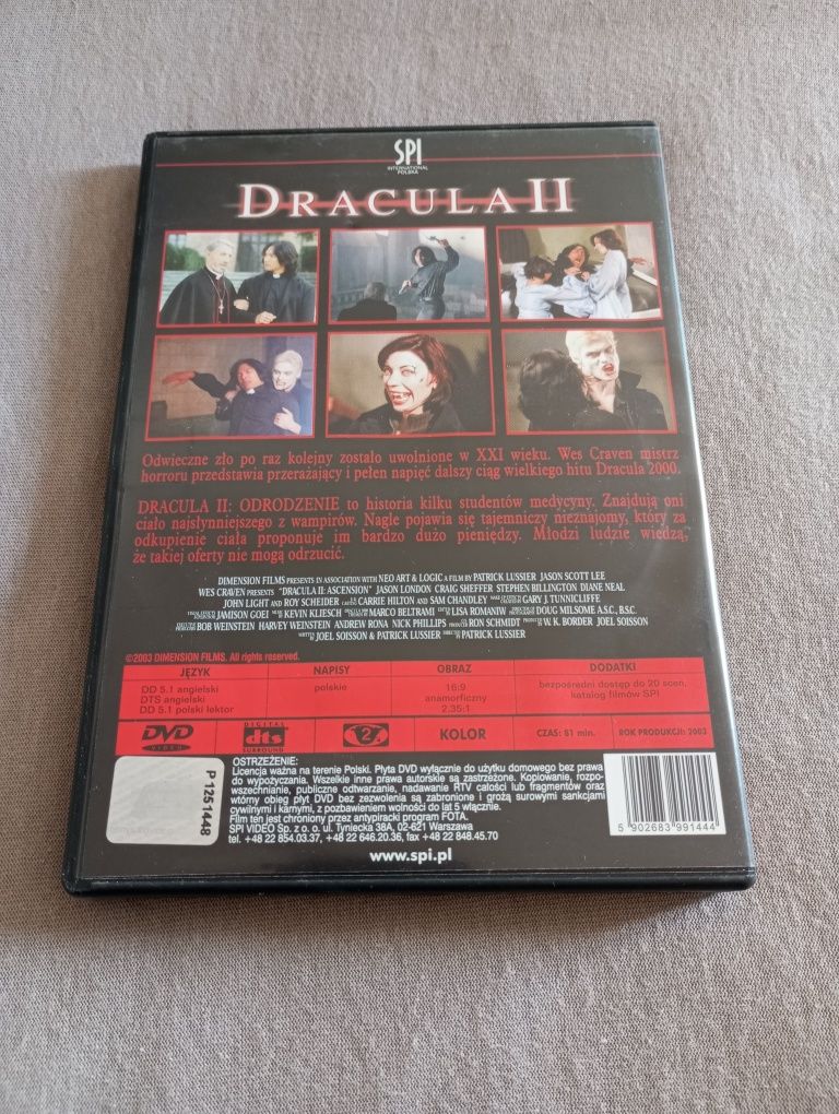 Dracula II odrodzenie dvd
