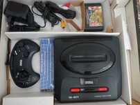 Mega Drive 2 com 3 jogos