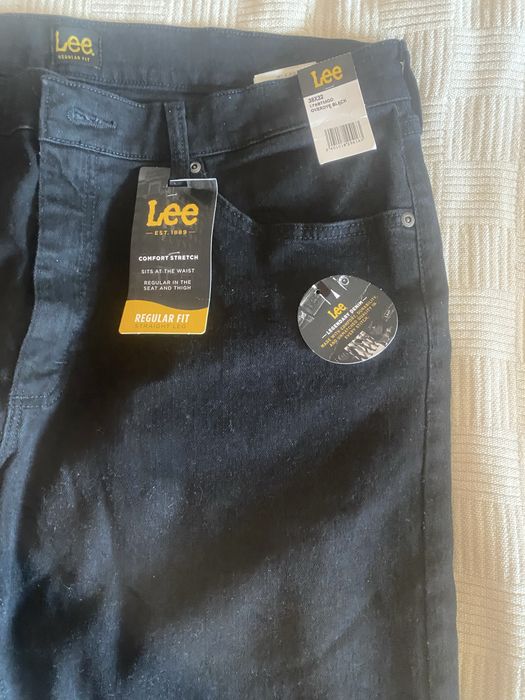 Spodnie dzinsowe LEE, czarne, męskie