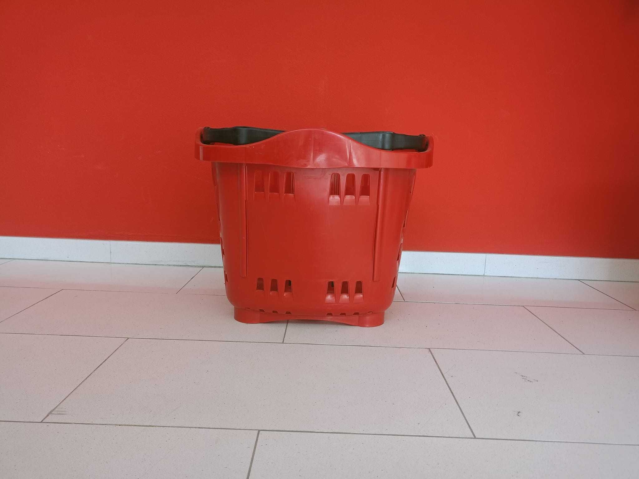 CESTO DE COMRAS COM DUAS RODAS