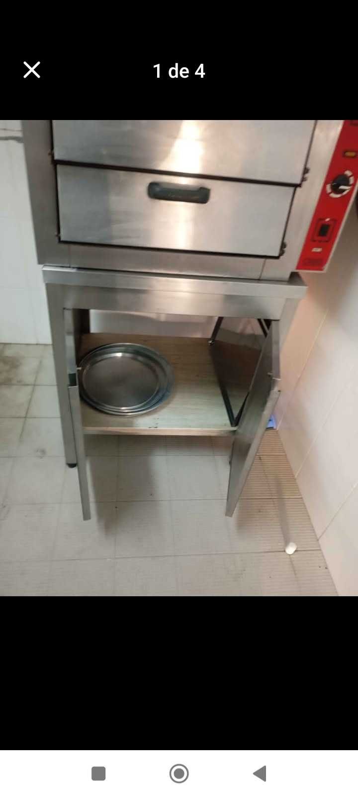 Forno pizza industrial a funcionar muito bem