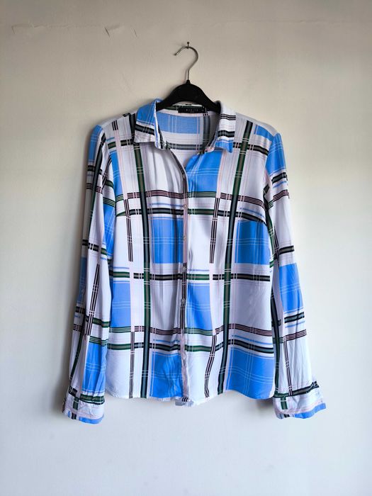 Elegancka Koszula w kratę Mohito 34/XS 100% Wiskoza