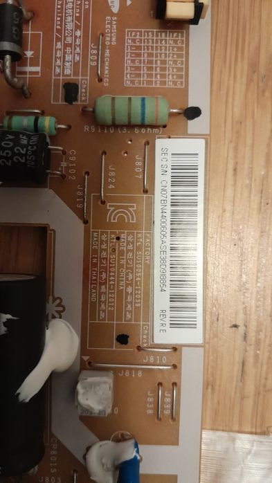 Plyta glowna zasilacz taśma tv samsung.32