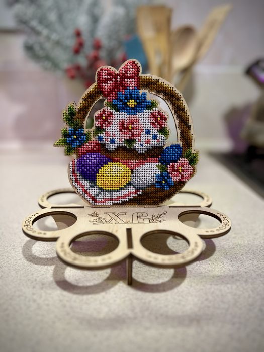 Бісерна підставка для яєць, ручна робота