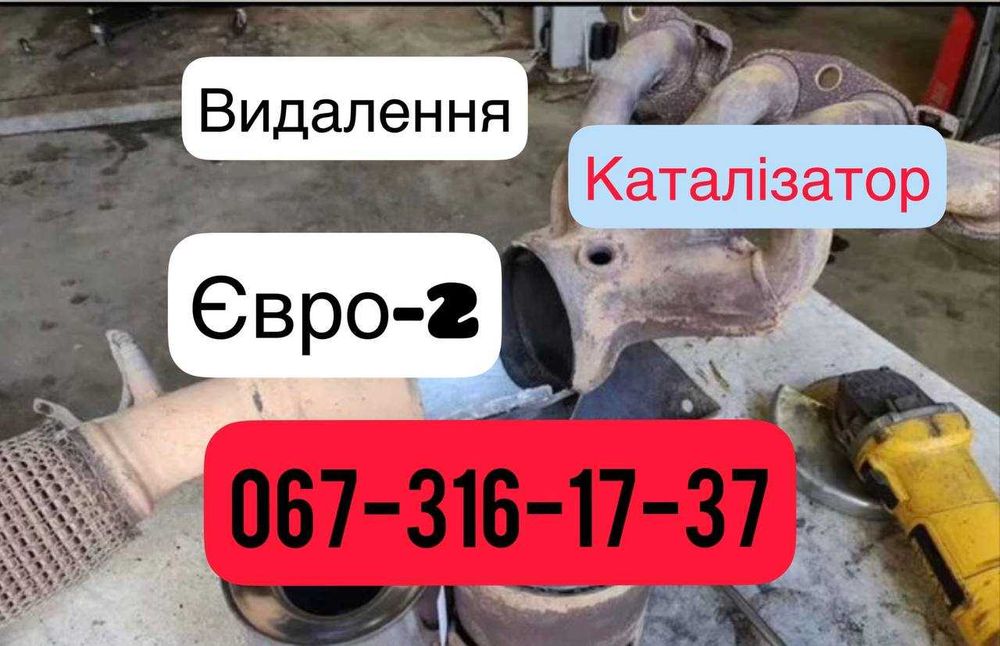 Удаление катализатора Видалення Безкоштовно ЄВРО2 Відключення ЕГР
