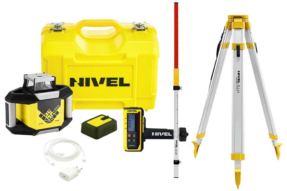 Niwelator Nivel System Laser obrotowy NL320R DIGITAL praca ze spadkami