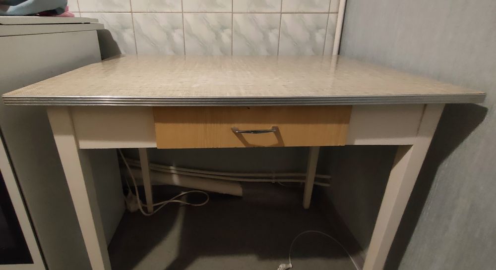 meble kuchenne 3 szafki górne/3 dolne/stół Krystyna PRL