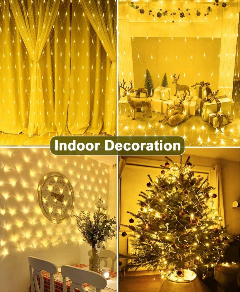 Joysing Zewnętrzna siatka świetlna, 3 x 2 m, 204 diody LED