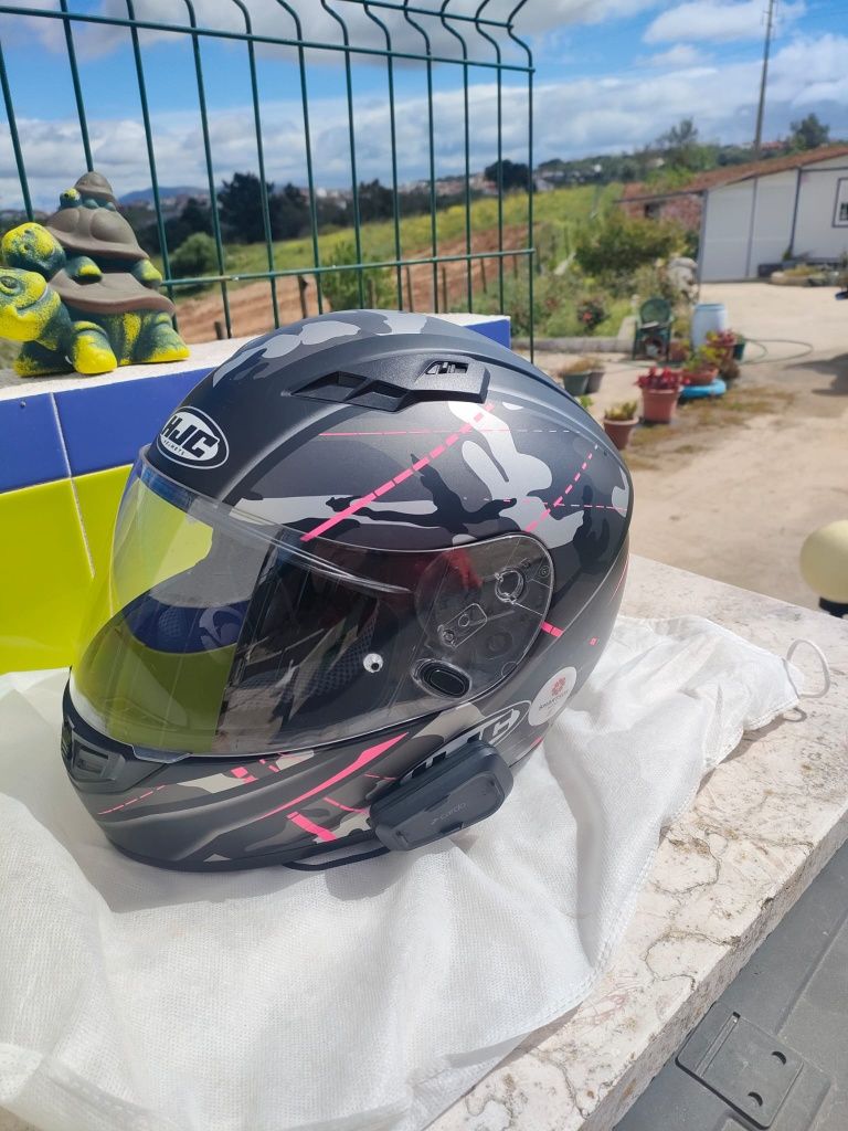 Vendo Capacete HJC Rosa