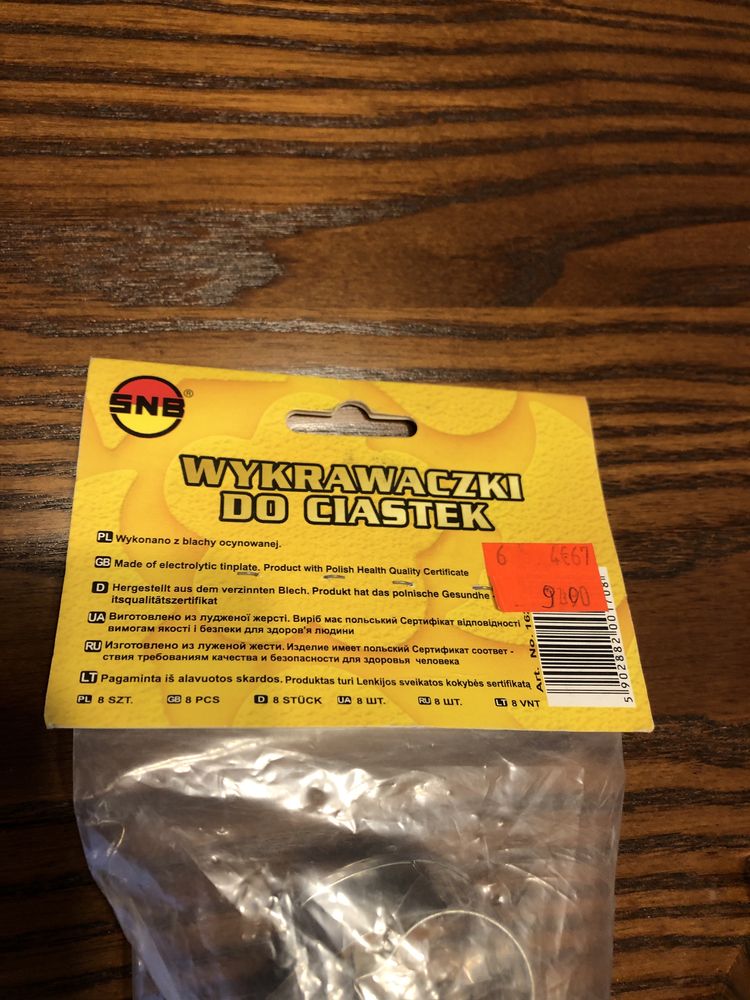 Wykrawaczki do ciasteczek op 8 szt