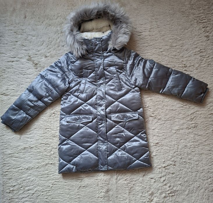 Kurtka zimowa dziewczęca,  rozmiar 134