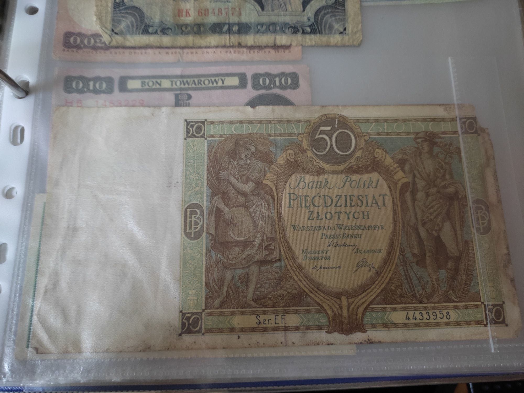 Banknot Polski 50 zł 1929r. Stan średni