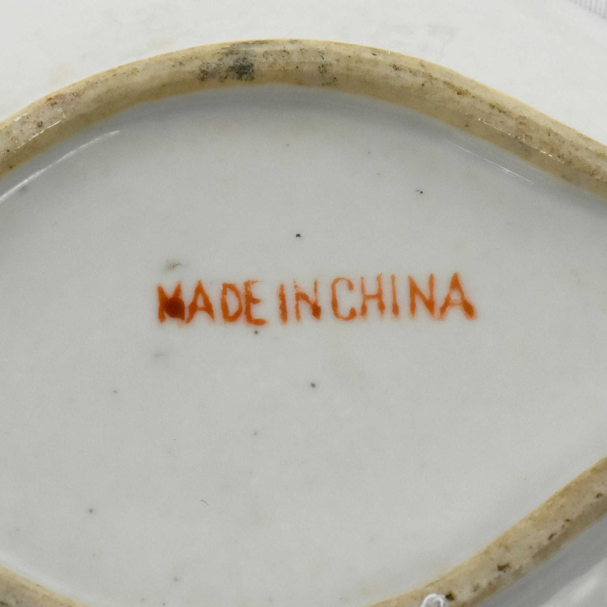 Covilhete porcelana da China, decoração Mandarim, República