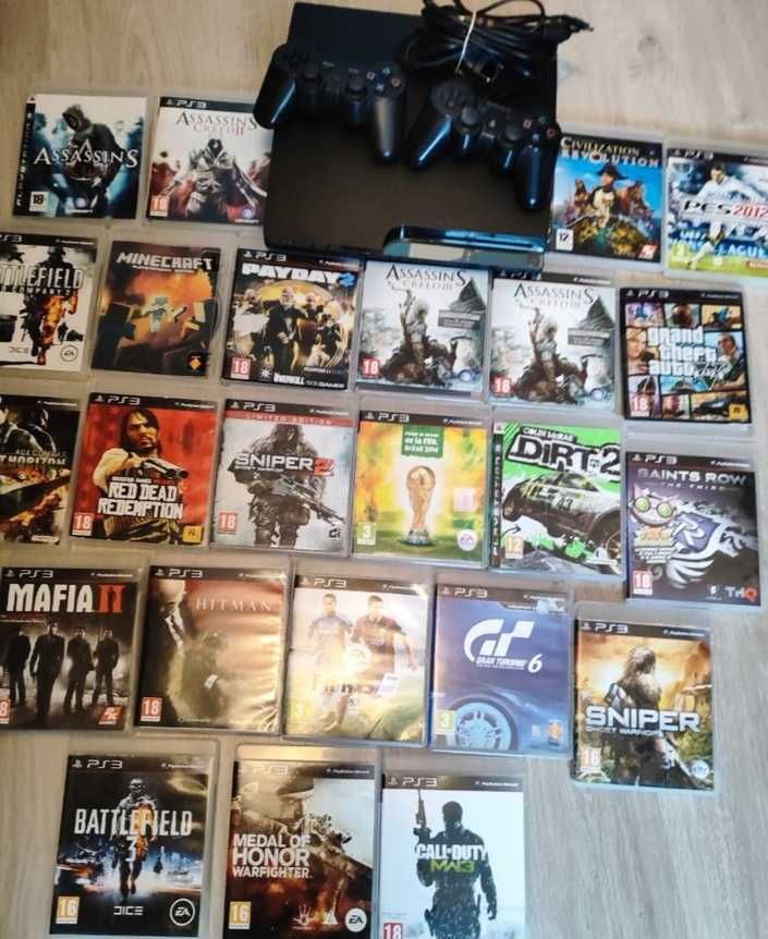 Sony PS3Slim(Лиц.,Online-GTA,NFS,Diablo,CallDuty,GodWar,Fifa)+Movecam!