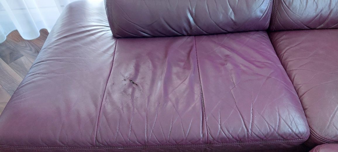 Sofa skórzana z funkcją spania.Odbiór wyłacznie osobisty!!!