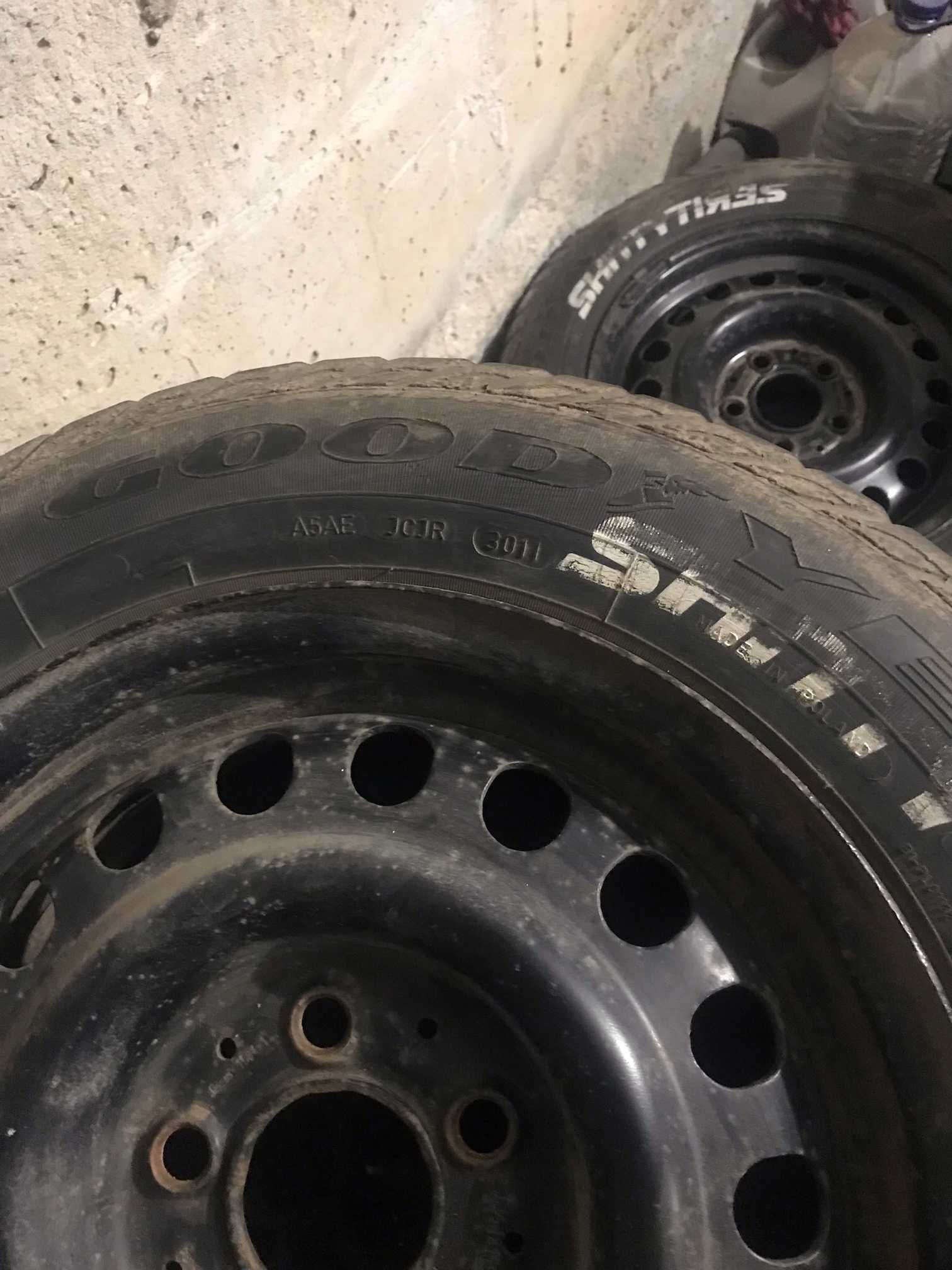 колеса у зборі 5 112 зимові 15r goodyear extreme