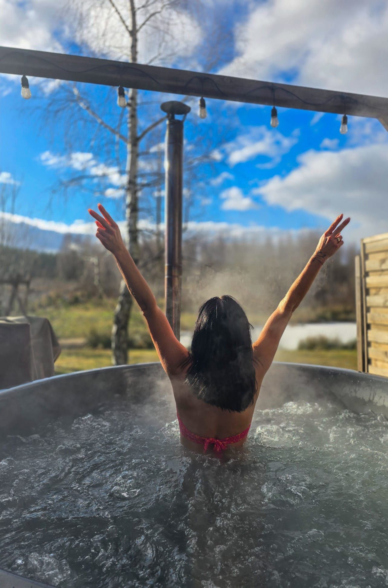 dom VIP Kaszuby sauna bania staw kominek