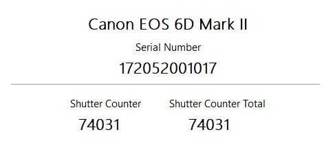 Canon 6d mark II