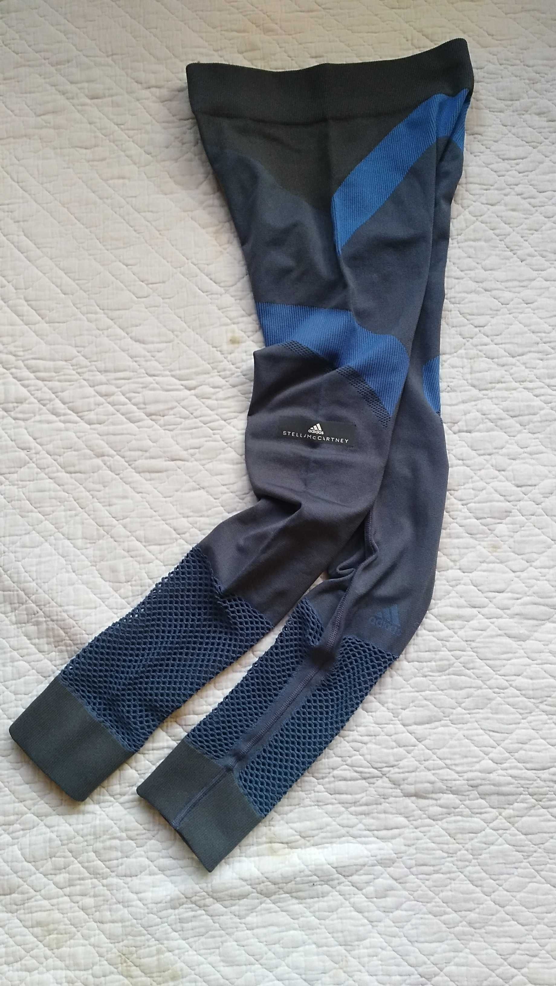 Nowe Legginy ADIDAS STELLA MCCARTNEY training siatka ażur r.34/36
