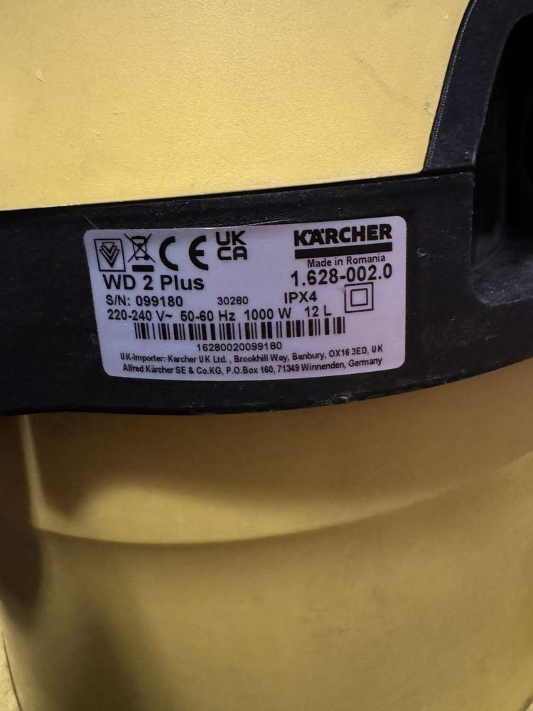 Odkurzacz Karcher WD 2 Plus uszkodzony