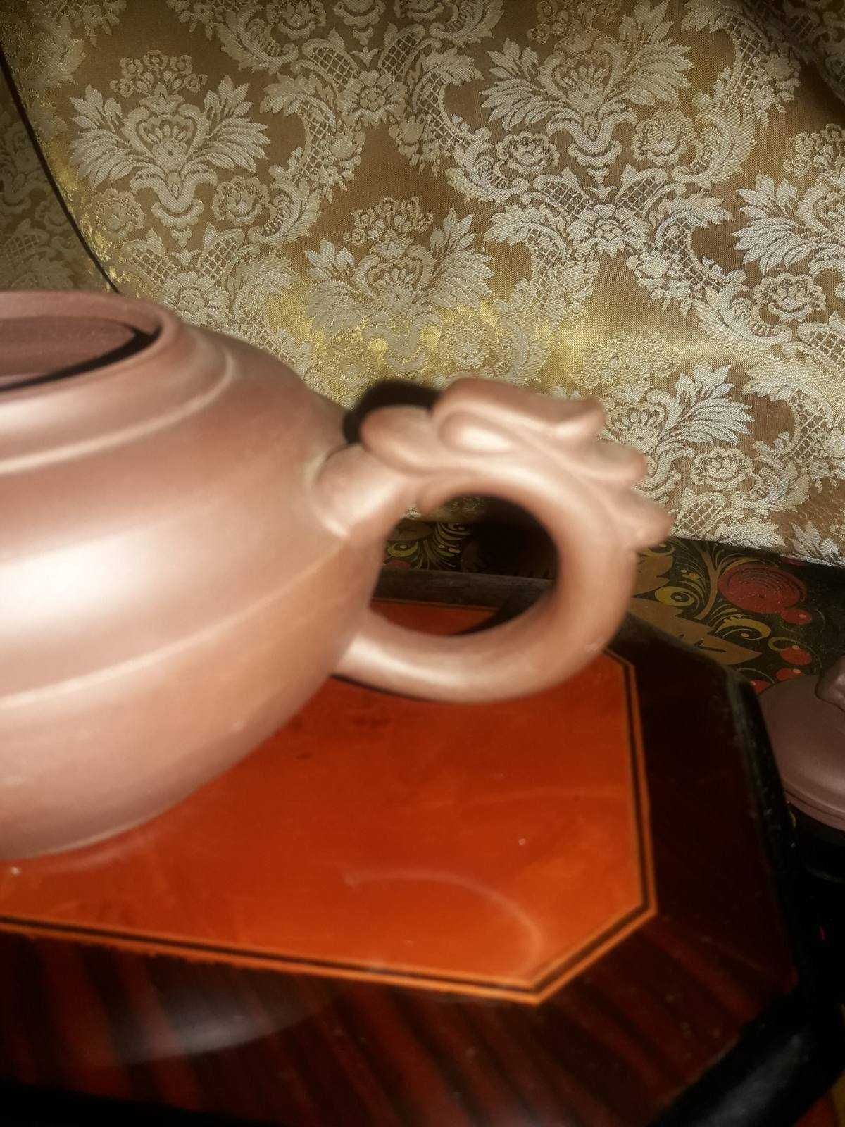 Чайник заварочный с Драконом (исинская глина) Китай