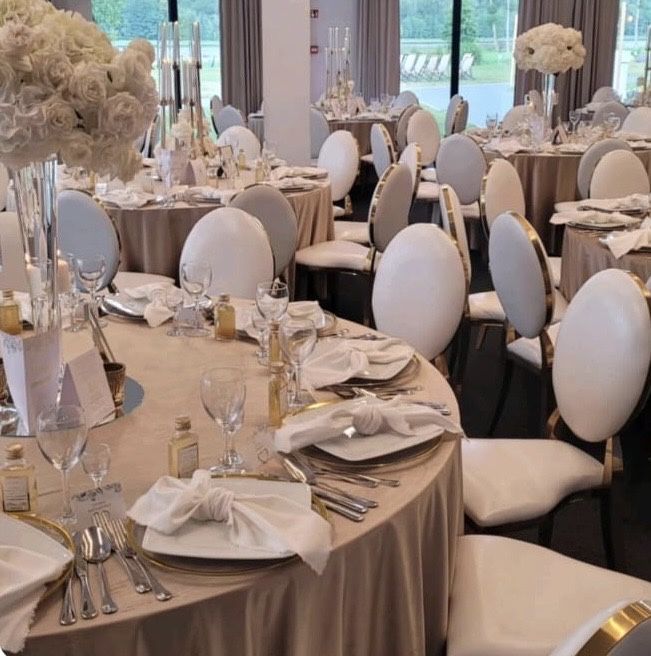 Wypożyczalnia krzeseł wesele bankietowych Glamour dior weselnych