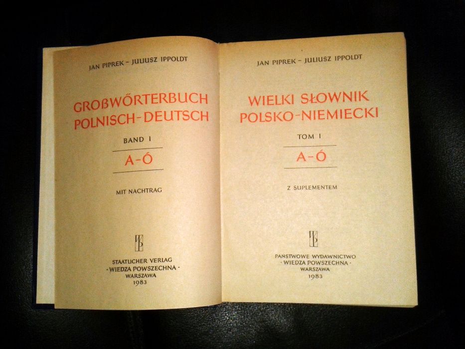 Wielki słownik niemiecko-polski i polsko-niemiecki, 4 tomy