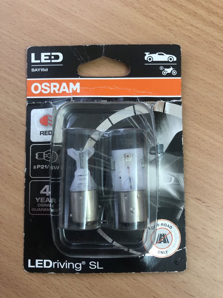 LED лампа Osram LEDriving SL P21/5W Red