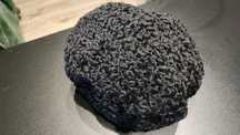Karakuły  beret czarny