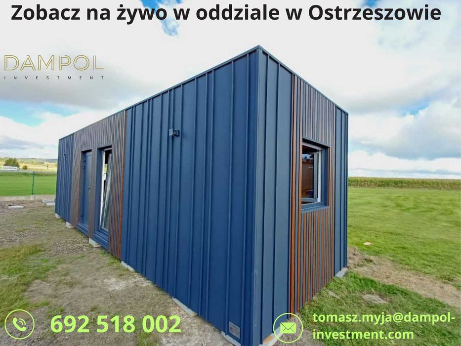 domek mobilny całoroczny - 30 m² / kontener /domek letniskowy