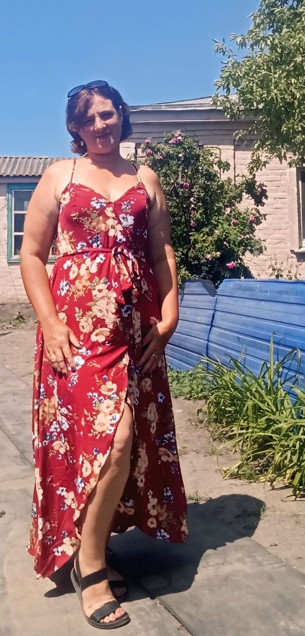 Сукня на запах ,довга