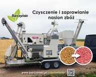 Mobilne czyszczenie i zaprawianie nasion zbóż - dojazd cała Polska