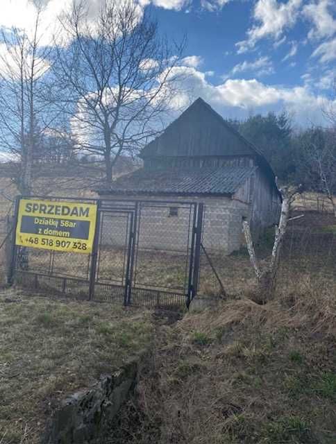 Działka rolno-budowlana z domem 58 arów
