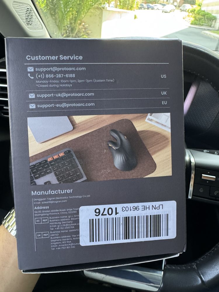 Rato ergonomico EM11 NL