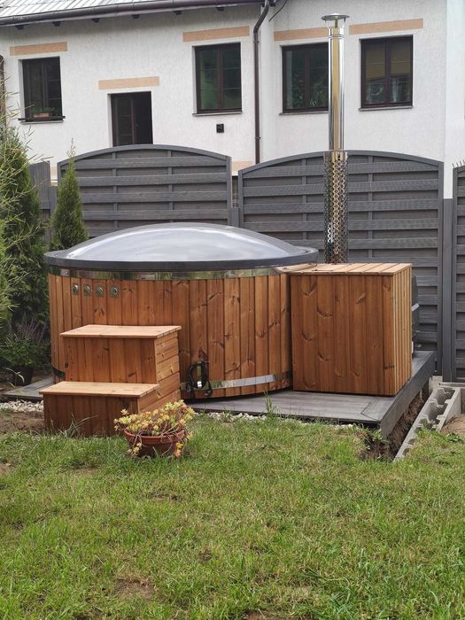 Balia Ogrodowa Hot Tub Wellness Gorąca Beczka Kąpielowa Bania Sauna